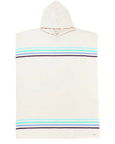 Border Classic Stripe Poncho - Aqua