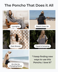 Terra Hooded Poncho Sage