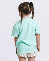 Make The Sea Trash Free Kids Tee - Soft Mint