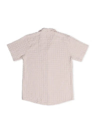 Orb Button Down Waffle Shirt - Sand - Mens