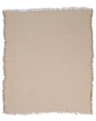 Little Fishies Gauze Receiving Blanket - Beige