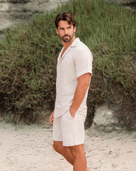 Orb Waffle Short - Sand - Mens
