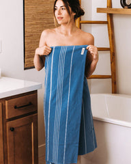 Classic Fringeless XL Bath Bundle - Slate Blue