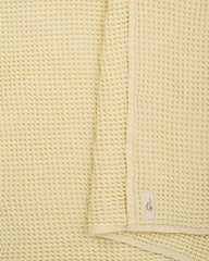 Little Fishies Waffle Blanket - Butter