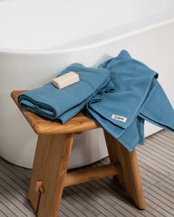Terra Fringeless XL Bath Bundle - Slate Blue - 2 Pack