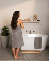 Classic Fringeless XL Bath Bundle - Grey