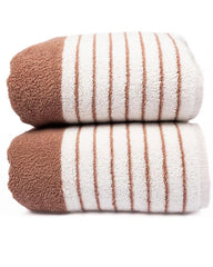 Micro Stripe Bath Bundle - 2 Pack - Warm Taupe