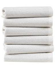 Terra Bath Washcloth Bundle - 6 Pack - Ivory