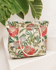 Floral Beach Tote