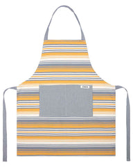Saffron Stripe Bundle - 1 Towels Set, 1 Apron