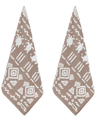 Turtle Mudcloth Hand Bath Bundle - 2 Pack - Taupe
